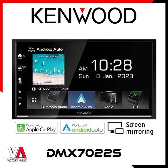 * Head Unit Double Din Kenwood Dmx 7022 S Bt Apple Carplay Android Auto *