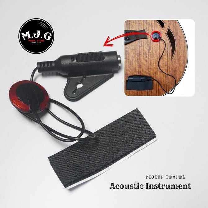 Pickup preamp tempel gitar akustik biola violin ukulele premium