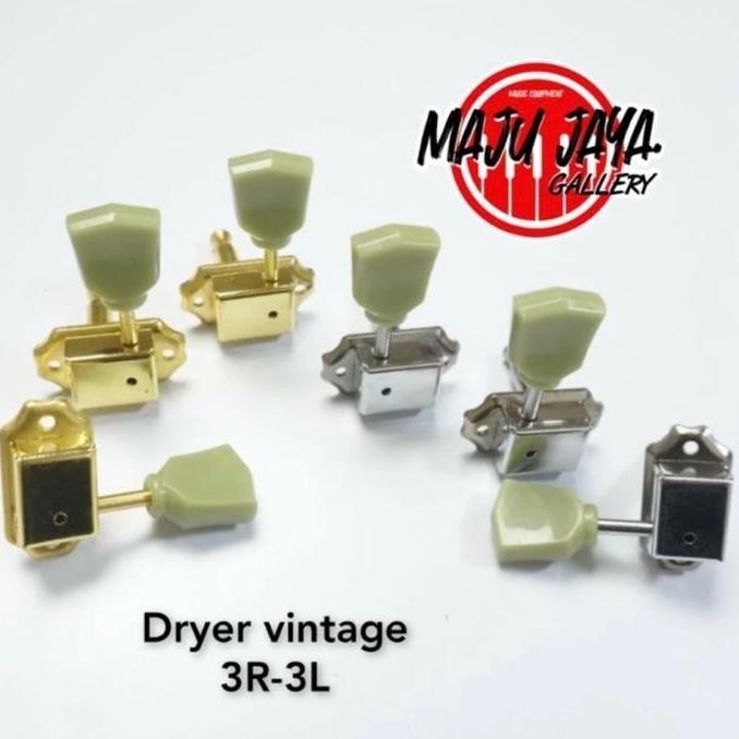 dryer tuning machine pegs puteran gitar kluson vintage 3R 3L les paul LP SG style