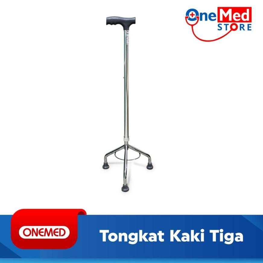 Tongkat Jalan Orang Tua Kaki 4 Empat Onemed/Sella Tongkat Jalan Kaki 3/Tongkat Jalan Lipat Sella