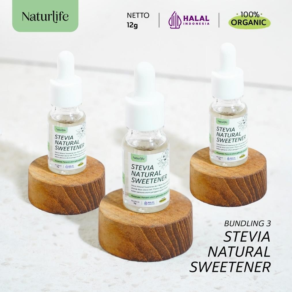 

(BUNDLING SUPER MURAH) 3 PCS - STEVIA PEMANIS ALAMI PENGGANTI GULA 0 KALORI GULA DIABETES & DIET NATURLIFE / STEVIA CAIR / GULA STEVIA ASLI TANPA CAMPURAN 100% / STEVIA TETES / STEVIA NATURAL / VITMAKER / BEERU /SWEET STORY / HERBALANT / TROPICANA SLIM