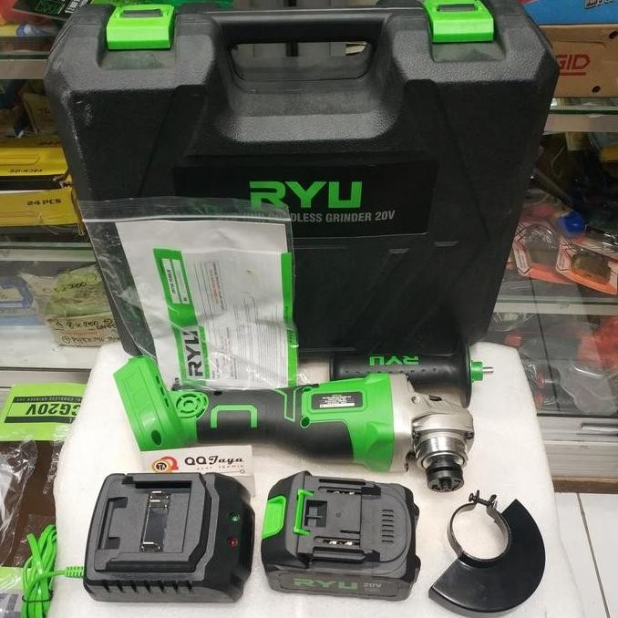 Mesin gerinda Cordless Ryu - Cordless grinder RCG 20V