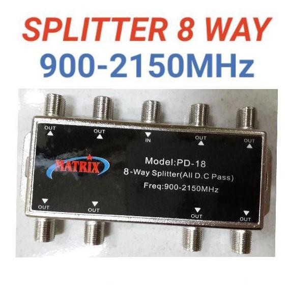 Splitter 8Way 5-1000Mhz Matrix Sp-8F