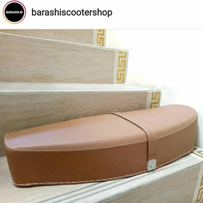 NEW jok panjang vespa largeframe super sprint px series warna coklat