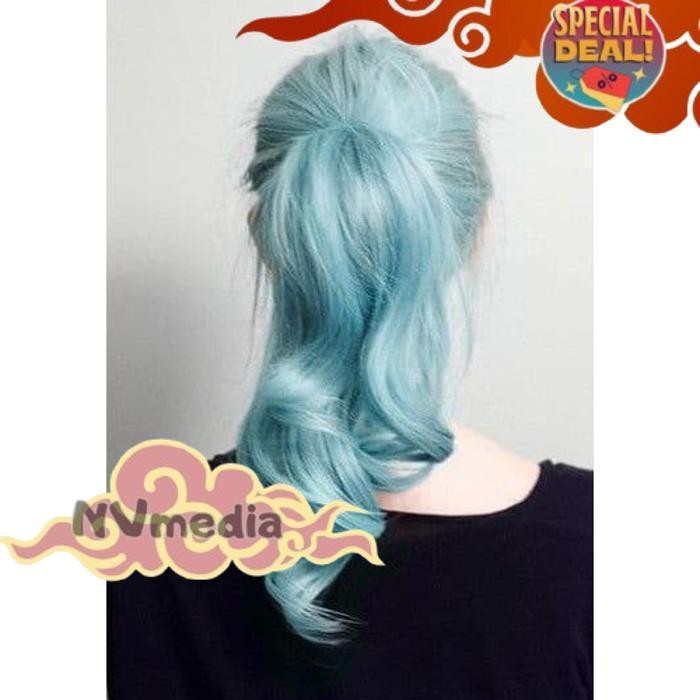 Cuci Gudang Colore Fresco Baby Blue  Cat Rambut Biru Muda Bahan Dasar Air Tanpa Tambahan Developer