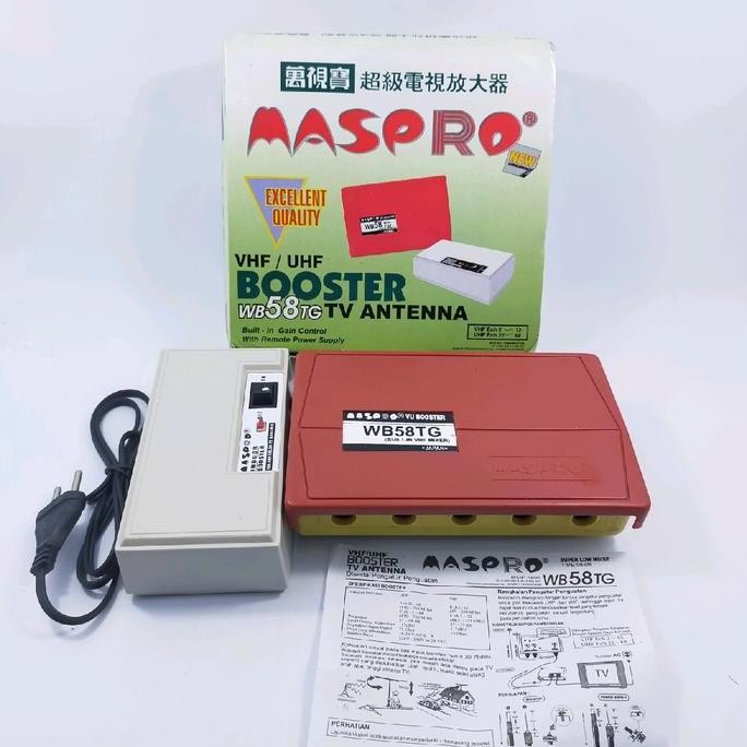 Booster Antena Tv Maspro Komplit Atas Bawah / Penguat Sinyal Antena Maspro