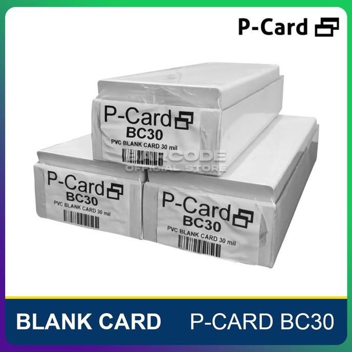 

PROMO - Kartu PVC Blank Card P-Card BC0 | BC 0 Mil ID Card Polos Isi 20 Pcs