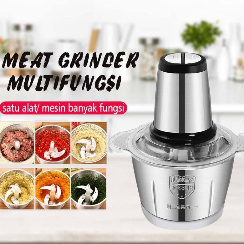 CHOPPER / BLENDER DAGING / MEAT GRINDER / JUICER STAINLESS STEEL - 3.0 LITER