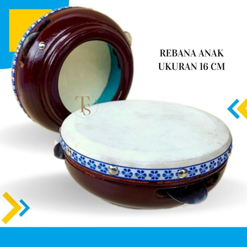 Rebana Hadroh Anak Murah Ukuran 16Cm Rebana Gendang Marawis Anak