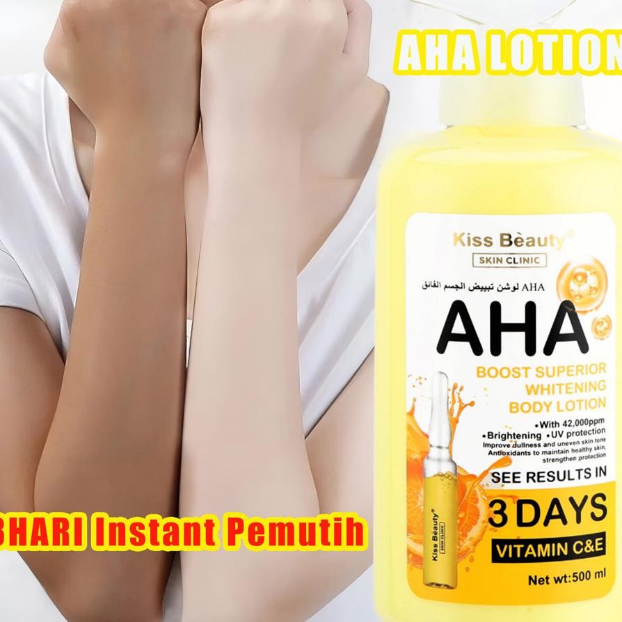 Ml Kiss Beauty Aha Body Lotion To Whitening Moisturising 3Hari Nt Pemutih Hand Body Lotion Pencerah 