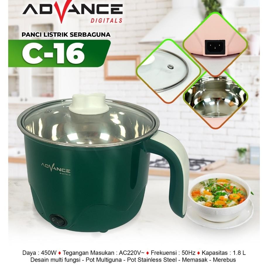 Panci Elektrik Advance C-19 C-310 C-16 / Panci Listrik Multifungsi Advance C19 C310 C16 Serbaguna