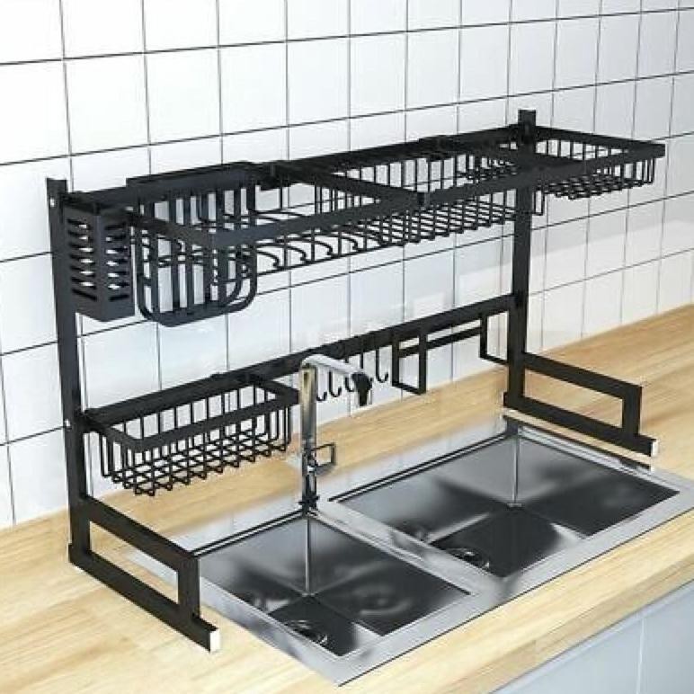 Hg-24 Rak Piring Wastafel / Rak Piring Kualitas Ikea / Rak Piring Hitam