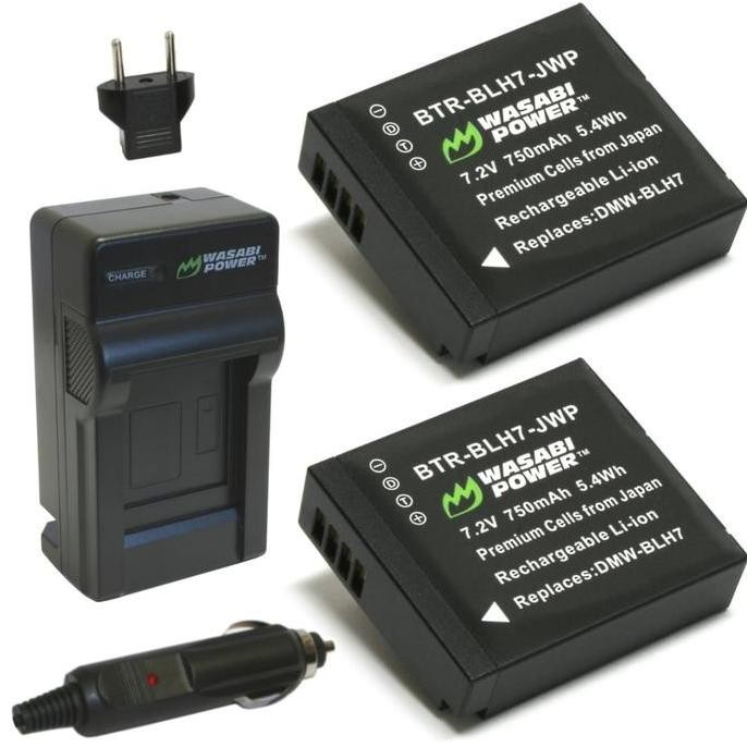 NEW Wasabi Power Battery & Charger KIT for Panasonic DMW-BLH7 DMW-BLH7E DMW BLH7 BLH7E Lumix DC GX80