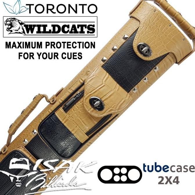 TERBARU - Toronto Wildcats 2X4 273 Hard Tube Cue Case Tas Stick Billiard Biliar