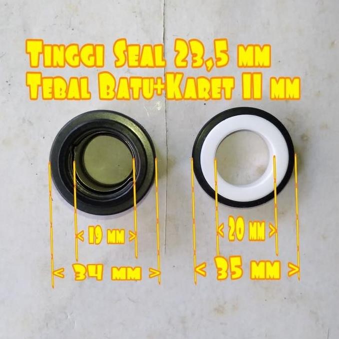 TERMURAH - Mechanical Seal Pompa Air 19 - 35 mm 3/4 inci
