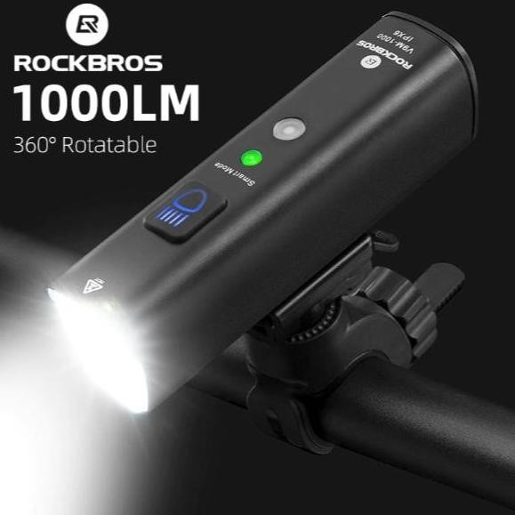 Promo Lampu Depan Sepeda ROCKBROS V9M-1000 Lumens COD
