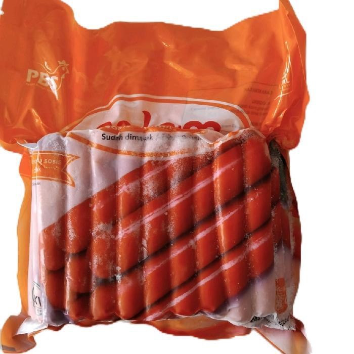 

ES Salam Sosis Ayam Merah Sosmer 1 kg Sausage Chicken frozen food Makanan ( Khusus Jawa Timur )