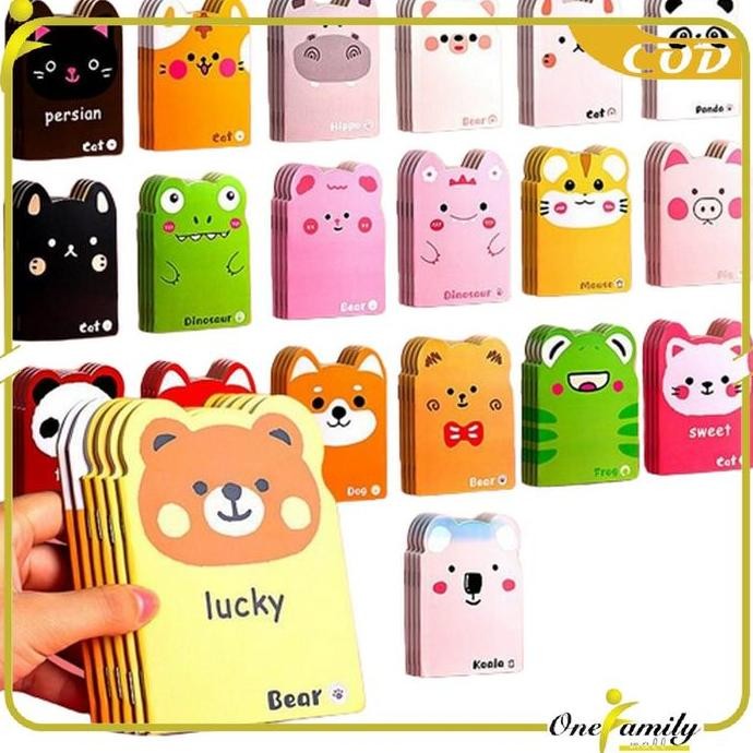 

[Cod] Ofm A40 Note Book Buku Catatan Kecil Motif Kartun Berkuping Cartoon Serbaguna Stationery