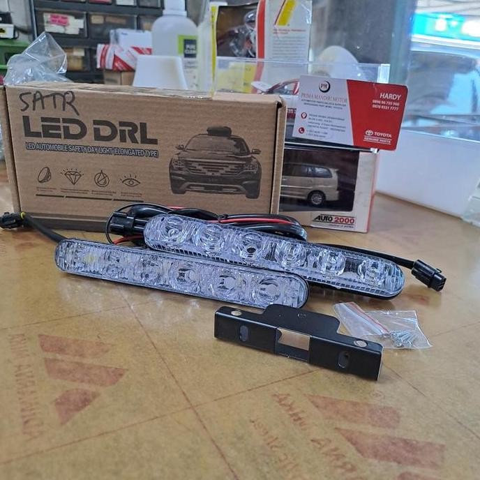 lampu drl led mobil putih tanpa sein