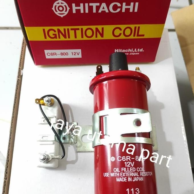 PROMO - IGNITION COIL KOIL PENDEK 2V UNIVERSAL HITACHI
