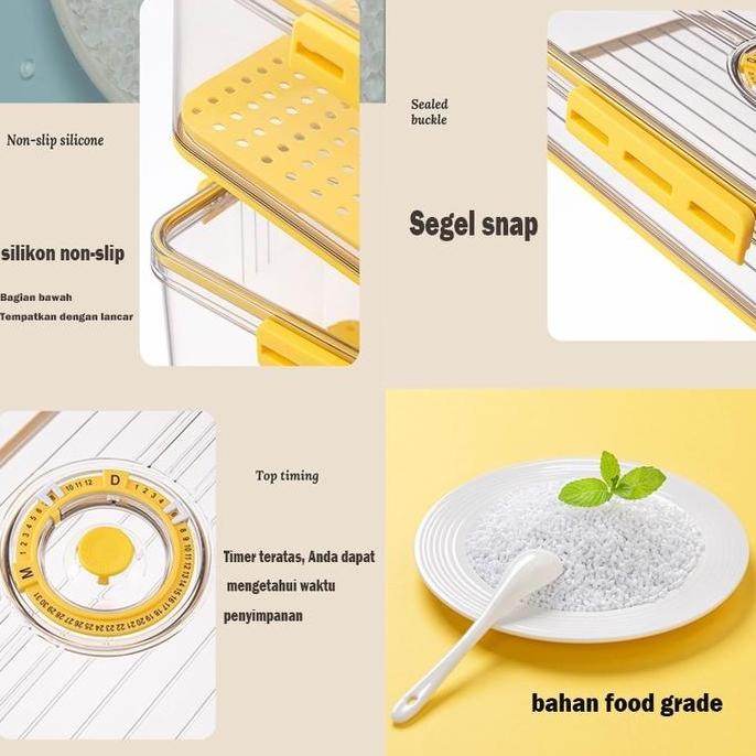 UPHOME Kotak Kontainer Makanan Kulkas / Food Kontainer / Kotak penyimpanan Kulkas