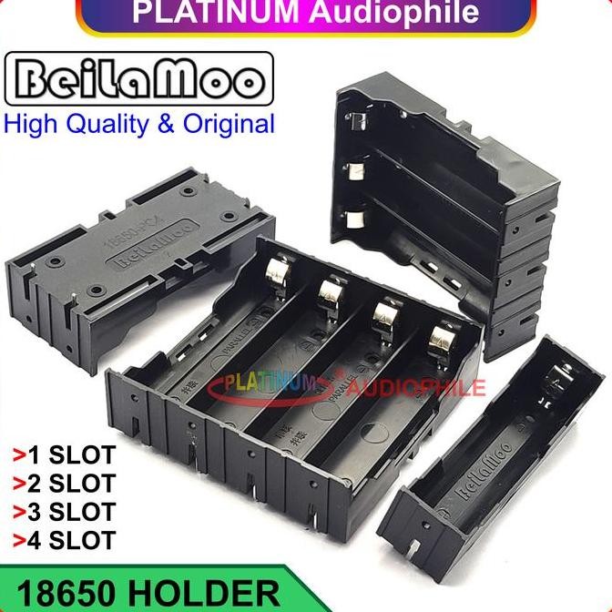 Battery Holder Tempat Baterai 18650 1S 2S 3S 4S Case Kotak Batere Pin Plat PCB