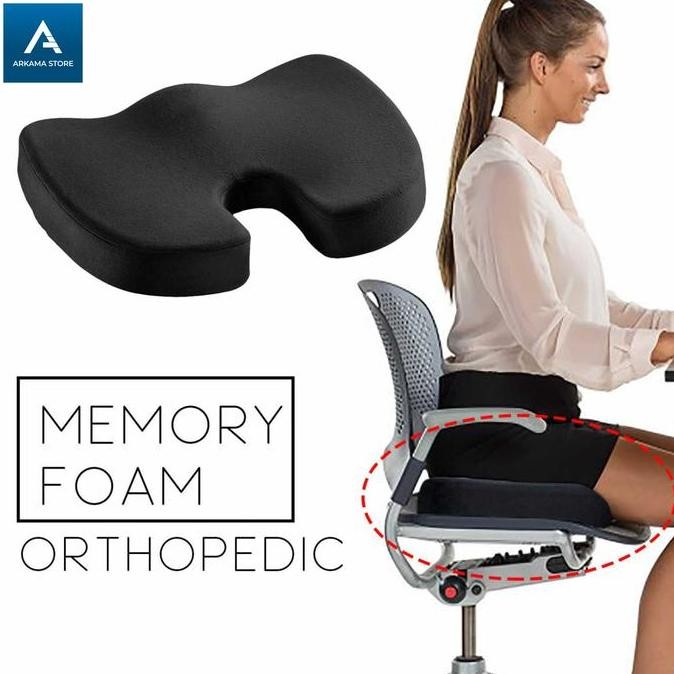 bantal duduk kursi kantor orthopedic alas duduk bantal memory foam