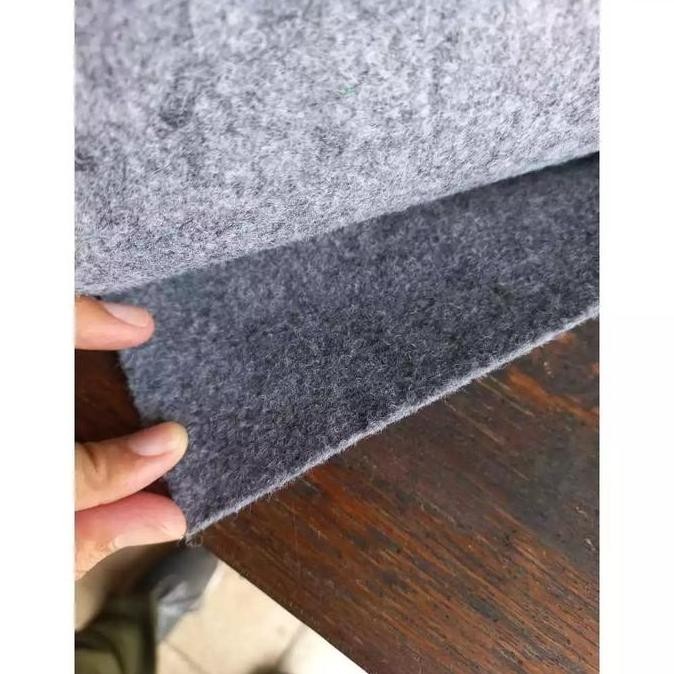 TERMURAH - Karpet Meteran Exclusive Bludru Polos Lebar Karpet AVANOS GREY LEBAR M