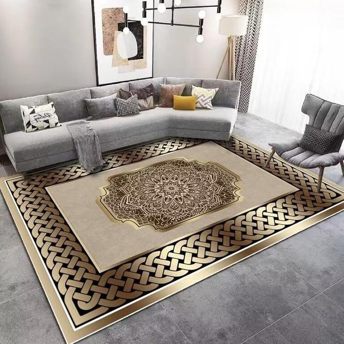 PROMO - Karpet Lantai Karpet Ruang Tamu Karpet Permadani Anti Slip Karpet Aesthetic Un 200 x 40 cm