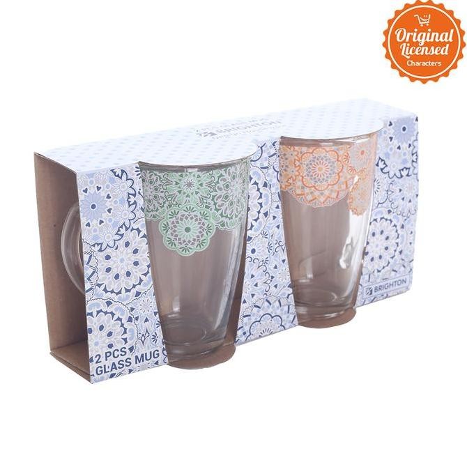 Gelas Brighton Glass Mug Set isi 2 pcs