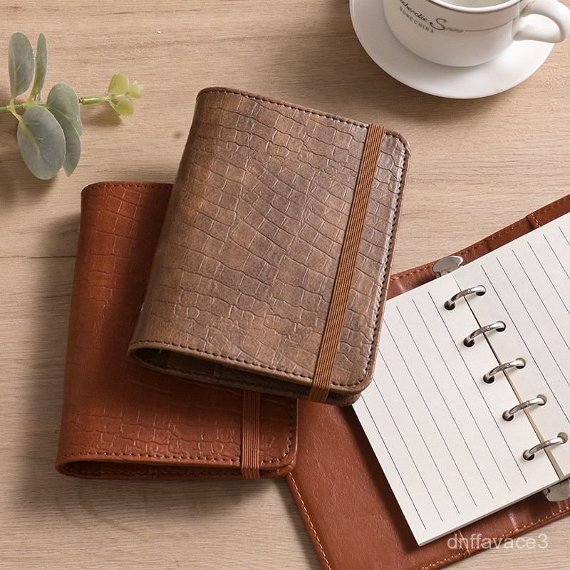 Mini Leather a8Loose-leaf notebook with replaceable pages m5Loose-leaf Notebook Pocket-sized Journal