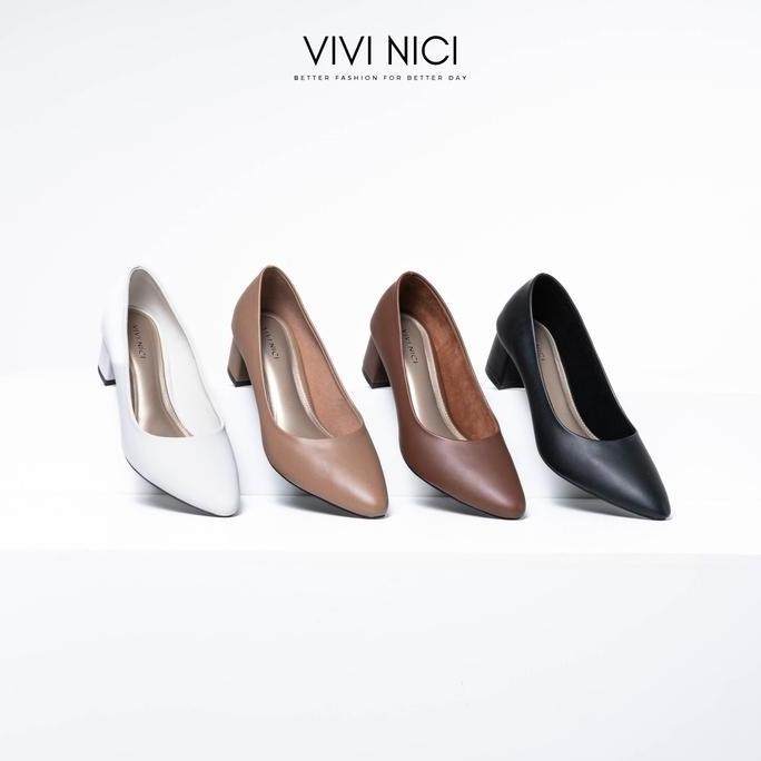 VIVI NICI - Kenici Pantofel Sepatu Wanita Hak 5 cm Heels Shoes wanita Heels Shoes High Pesta DS
