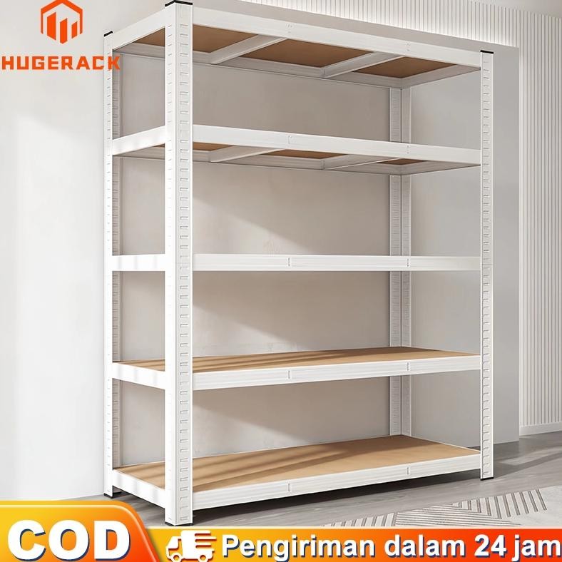 Rak besi siku lubang  Rak Besi 6 Susun Rak Putih Rak dapur Rak Buku Rak gudang