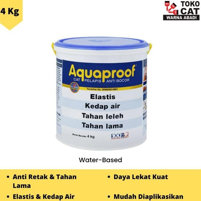 TERBARU - Cat Tembok Waterproofing Aquaproof 4 kg