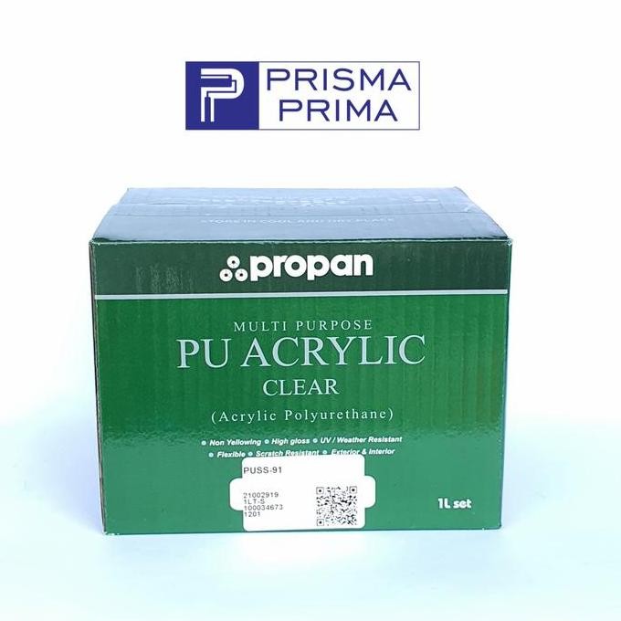 Cat Anti Gores Propan PU PUL-91 Top Coat Clear Dof Semi Gloss Sanding Sealer