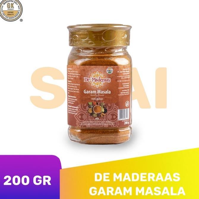

De Maderaas Garam Masala / Bubuk Kari / Bumbu Kari 200 Gram