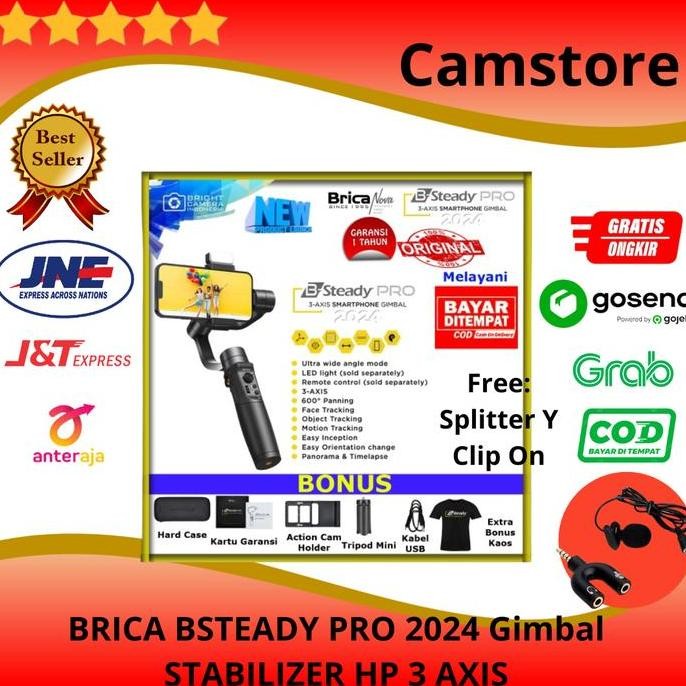 Brica B-Steady Pro 2024 3-AXIS Gimbal Stabilizer HP/Bsteady Pro 2024