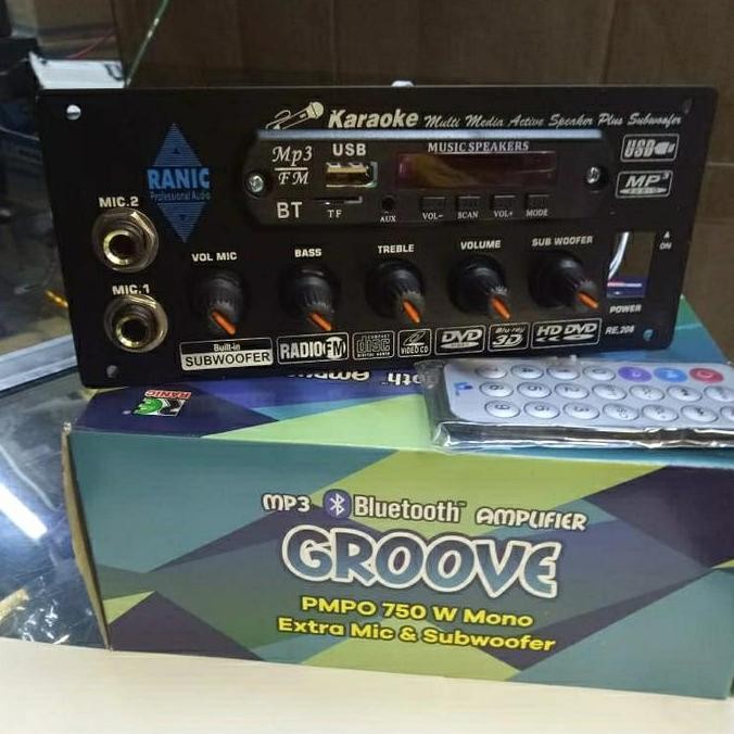 BEBAS ONGKIR - Kit Power Aktif Speaker Groove Mono Plus Mp3 Bluetooth