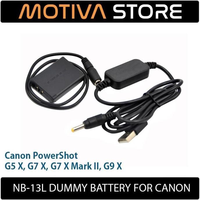 NB-13L DUMMY BATTERY FOR CANON PowerShot G5X G7X Mark II 2 G9X
