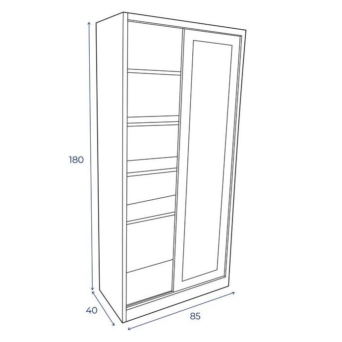 TERLARIS - MINERVA CABINET 19 SL LEMARI ARSIP METAL BESI GESER KACA 2 PINTU KUNCI