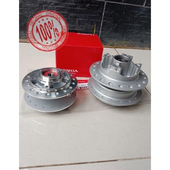 tromol trombol cakram 1 set depan belakang supra x 125/orinal honda