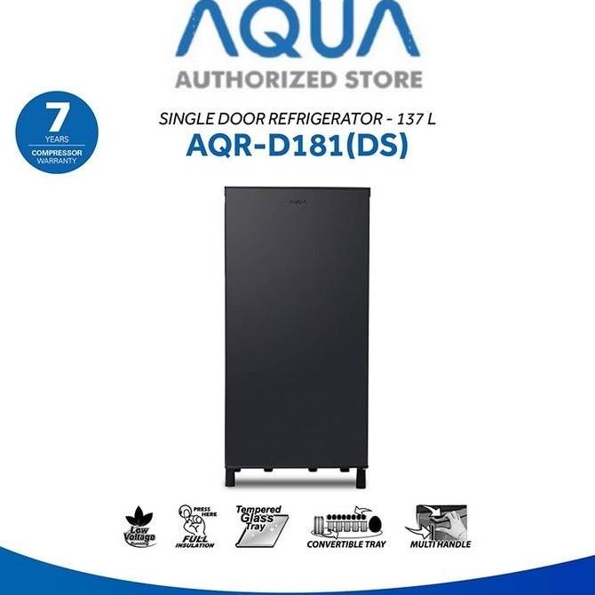 KULKAS 1 PINTU Aqua AQR-D181 / AQR D181 /AQR D 181 kapasitas 150 Liter