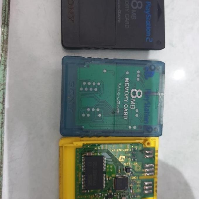 MEMORY CARD ORIGINAL PS2 IC KAKI JAPAN