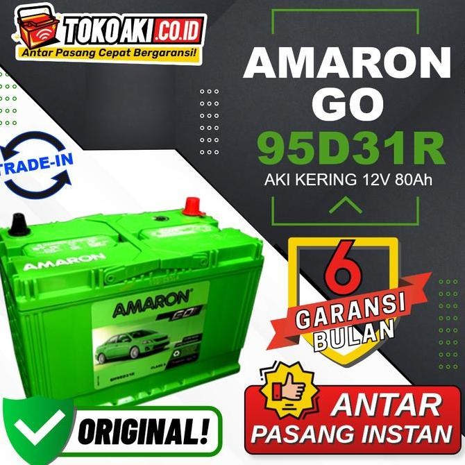 BEBAS ONGKIR - Amaron GO MF 95D31R - 80Ah