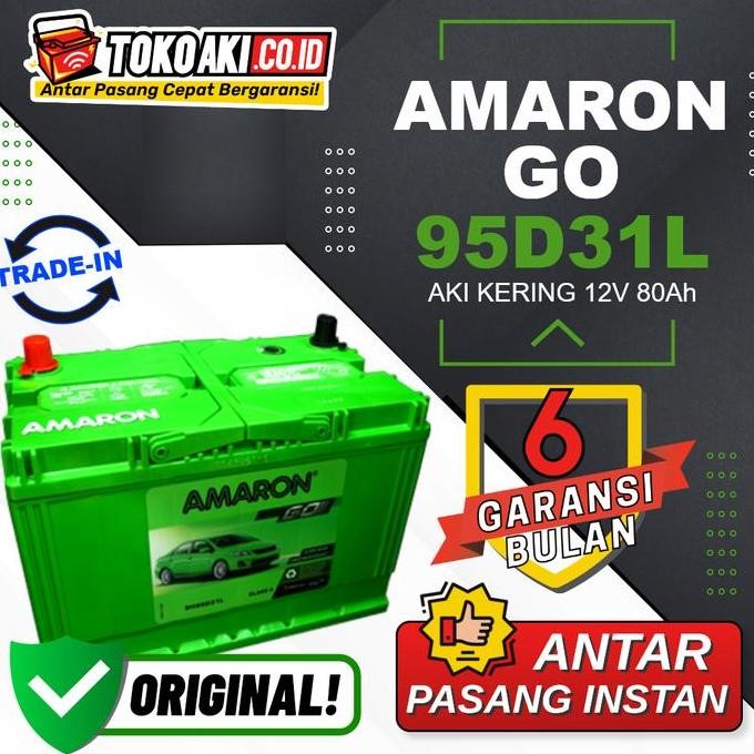 TERMURAH - Amaron GO MF 95D31L - 80Ah