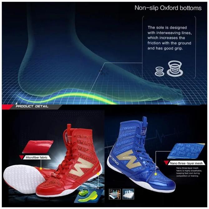 Sepatu Tinju Wesing / Wesing boxing shoes / sepatu tinju tanding AIBA NS