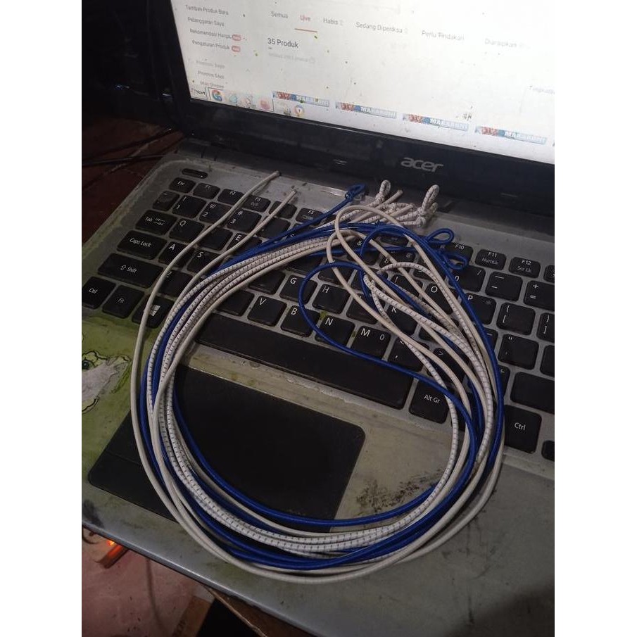 (Good) PAKET ADU LAYANGAN Karet 1 meter + Ring adu layangan besar kecil