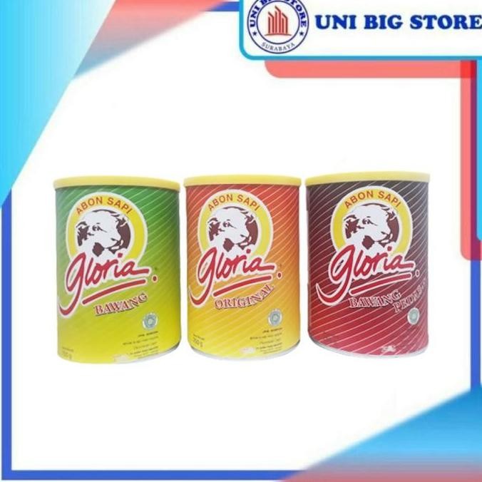 

(Good) GLORIA Abon Sapi 250 gr Kaleng Original / Bawang / Pedas