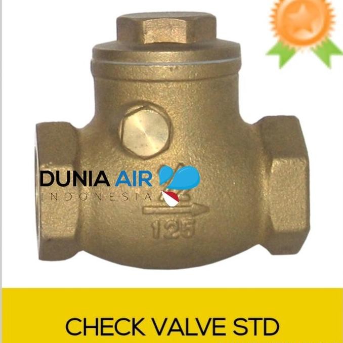 Tabok Klep Onda Kuningan 1/2 Inch Tabok Klep Kuningan Check Valve Diskon