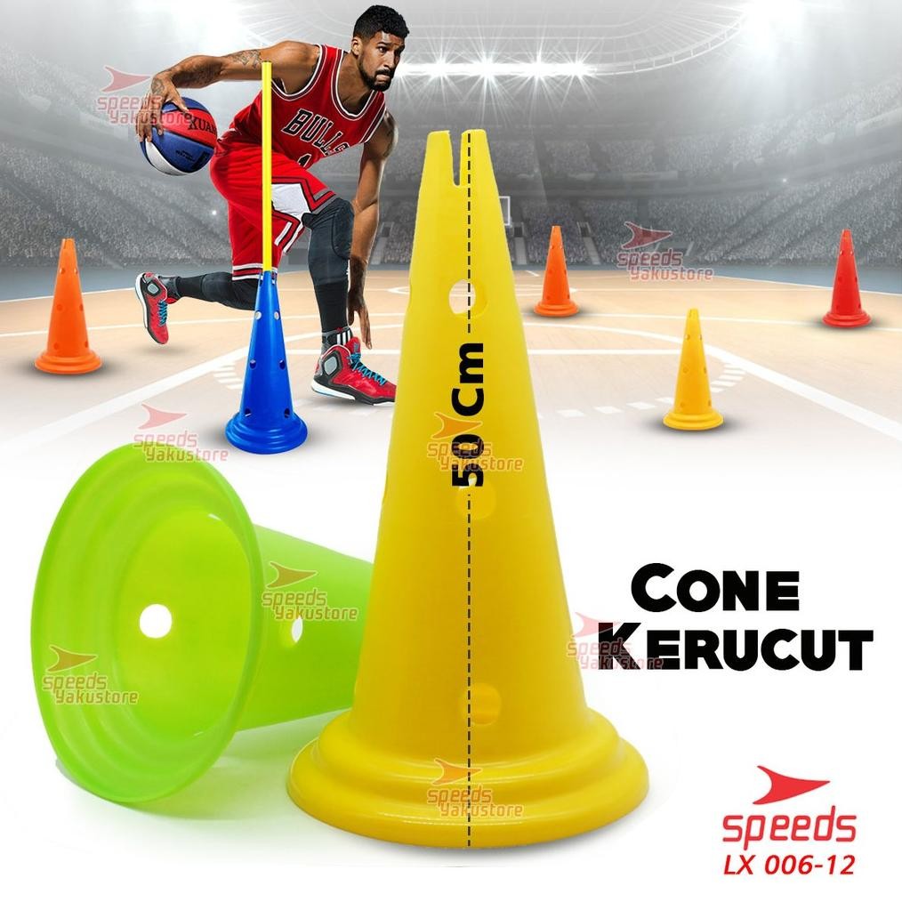 SPEEDS Cone Kerucut 50 cm Cone Lubang Traffic Untuk Olahraga 006-12